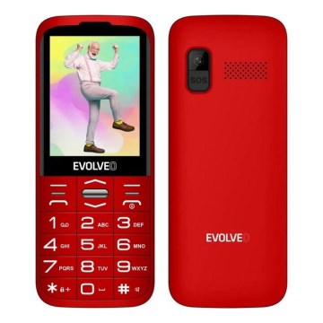 Evolveo - EasyPhone XO, telefono per anziani rosso