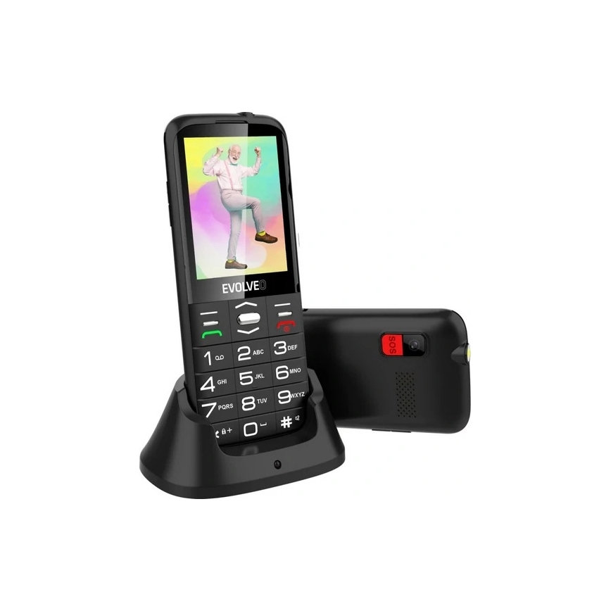 Evolveo - EasyPhone XO téléphone portable pour seniors noir