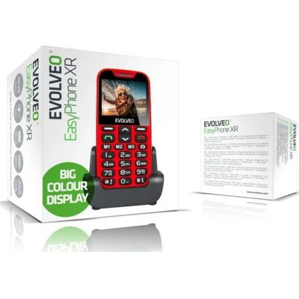 Evolveo - EasyPhone XR 4G Seniorenhandy rot