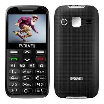 Evolveo - EasyPhone XR, telefono cellulare 4G per anziani, colore nero