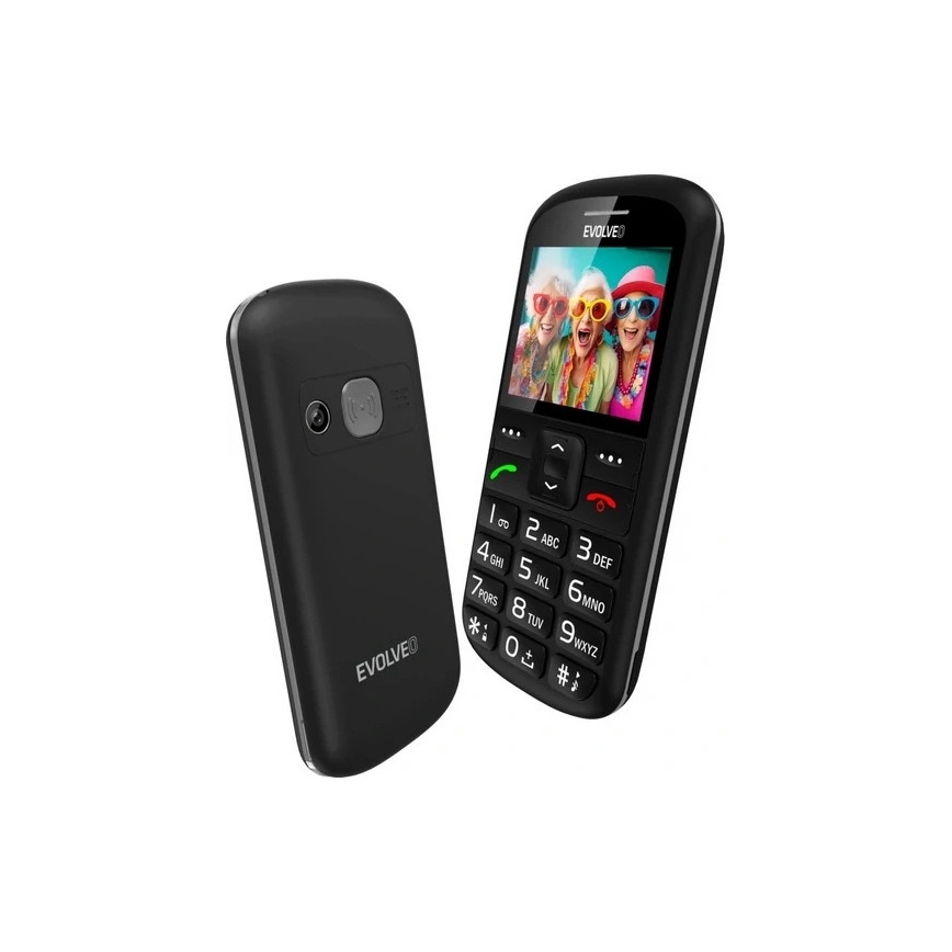 Evolveo - EasyPhone XS téléphone mobile pour seniors noir