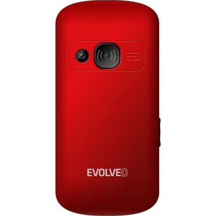 Evolveo - EasyPhone XS, téléphone portable pour seniors rouge