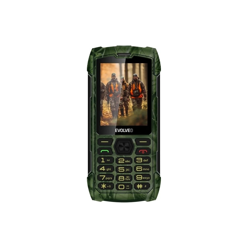 Evolveo - StrongPhone H1, telefono Dual SIM impermeabile, mimetica da caccia