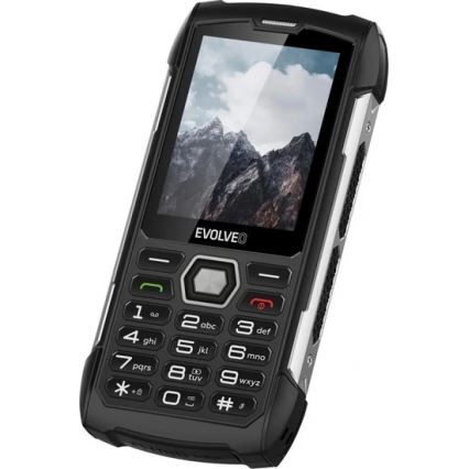 Evolveo - StrongPhone H1, telefono Dual SIM impermeabile, nero/argento