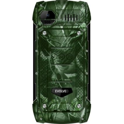 Evolveo - StrongPhone H1, téléphone étanche Double SIM, camouflage de chasse