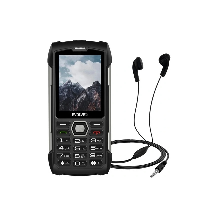 Evolveo - StrongPhone H1, téléphone étanche double SIM noir/argenté