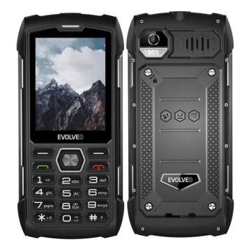 Evolveo - StrongPhone H1, wasserdichtes Dual-SIM-Telefon, schwarz-grau