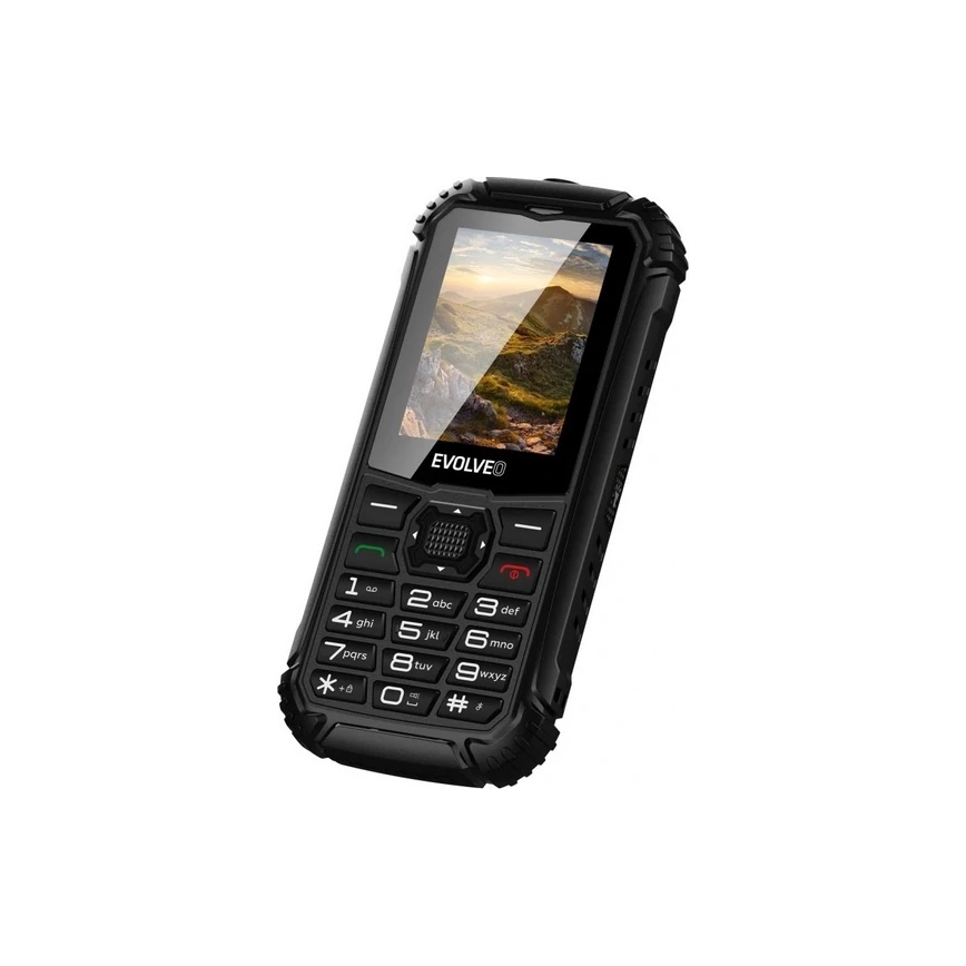 Evolveo - StrongPhone Q1, telefono Dual SIM impermeabile nero