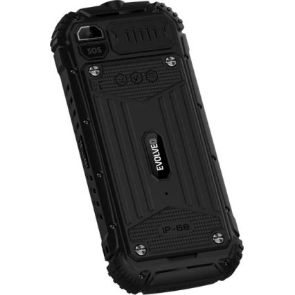 Evolveo - StrongPhone Q1, telefono Dual SIM impermeabile nero