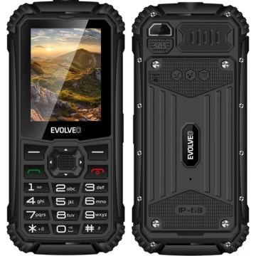 Evolveo - StrongPhone Q1, wasserdichtes Dual-SIM-Telefon, schwarz