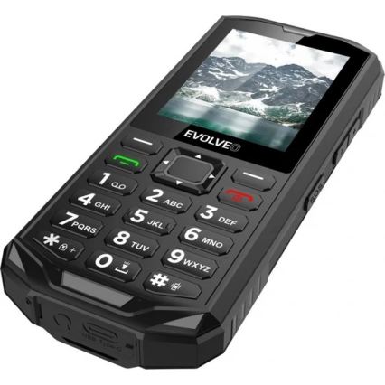 Evolveo - StrongPhone X5, telefono Dual SIM impermeabile nero/grigio