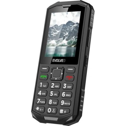 Evolveo - StrongPhone X5, telefono Dual SIM impermeabile nero/grigio