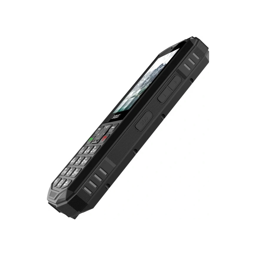 Evolveo - StrongPhone X5, telefono Dual SIM impermeabile nero/grigio