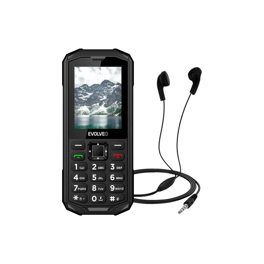 Evolveo - StrongPhone X5, telefono Dual SIM impermeabile nero/grigio