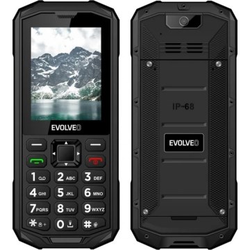 Evolveo - StrongPhone X5, wasserdichtes Dual-SIM-Telefon, schwarz-grau
