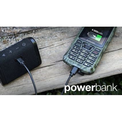 Evolveo - StrongPhone Z6, telefono Dual SIM impermeabile in mimetica da caccia