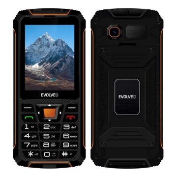 Evolveo - StrongPhone Z6, telefono Dual SIM impermeabile nero/arancione