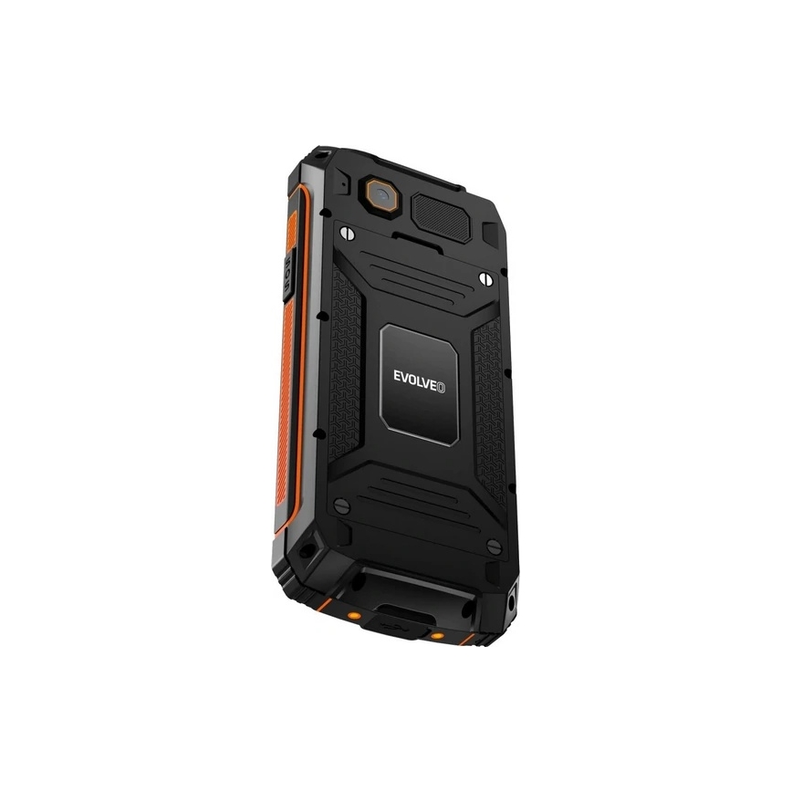 Evolveo - StrongPhone Z6, telefono Dual SIM impermeabile nero/arancione
