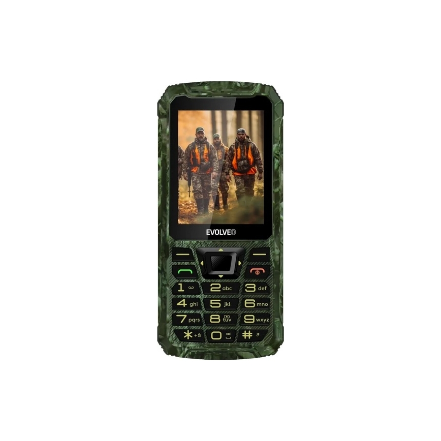 Evolveo - StrongPhone Z6, téléphone étanche à double SIM, camouflage de chasse