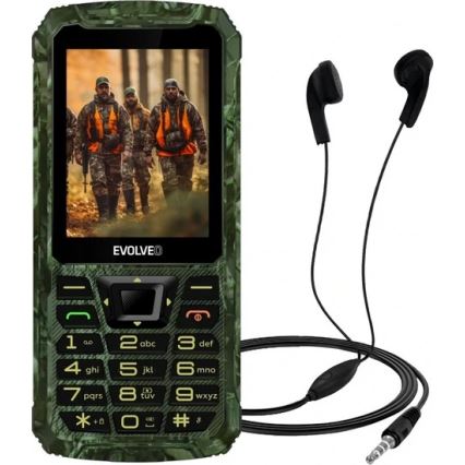Evolveo - StrongPhone Z6, téléphone étanche à double SIM, camouflage de chasse