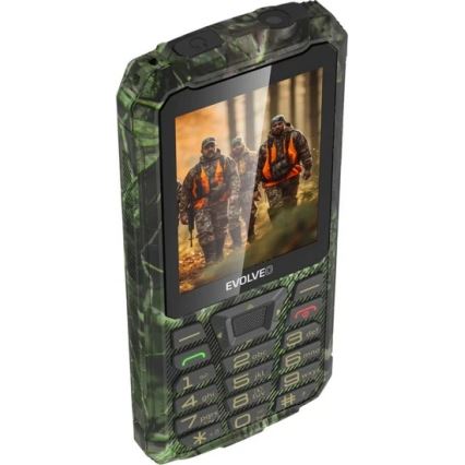 Evolveo - StrongPhone Z6, téléphone étanche double SIM, camouflage de chasse