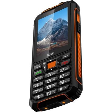 Evolveo - StrongPhone Z6, téléphone étanche Double SIM noir/orange