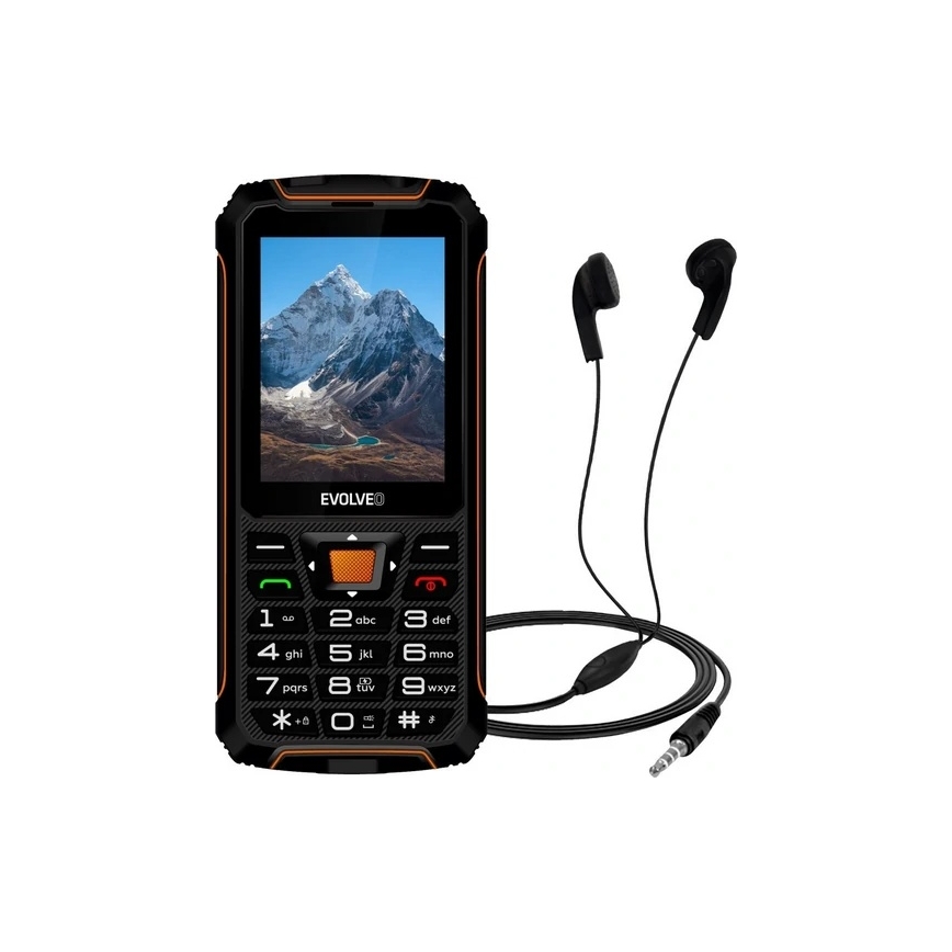 Evolveo - StrongPhone Z6, téléphone étanche Double SIM noir/orange