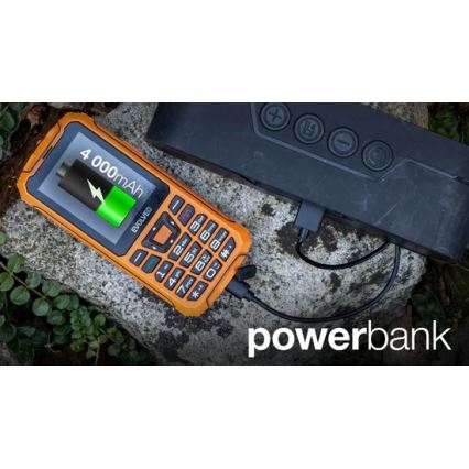 Evolveo - StrongPhone Z6, téléphone étanche Double SIM, orange