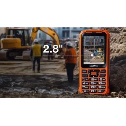 Evolveo - StrongPhone Z6, téléphone étanche Double SIM, orange