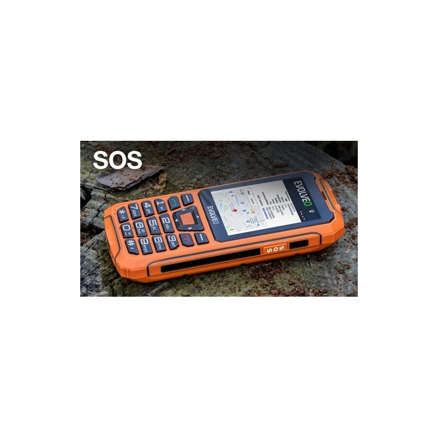 Evolveo - StrongPhone Z6, téléphone étanche Double SIM, orange