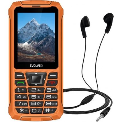Evolveo - StrongPhone Z6, téléphone étanche Double SIM, orange