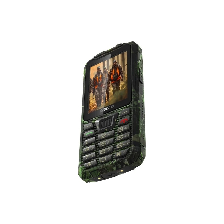 Evolveo - StrongPhone Z6 wasserdichtes Dual-SIM-Handy im Jagdtarn-Design