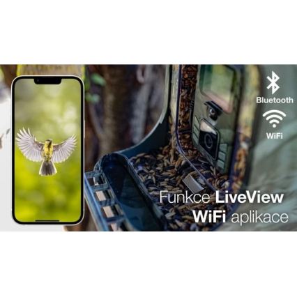 Evolveo - StrongVision BirdFeeder - Mangeoire intelligente pour oiseaux dotée d'une caméra et de panneaux solaires