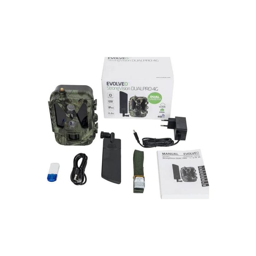 Evolveo - StrongVision Dual PRO 4G — caméra de chasse avec transmission d'images, 16 Go