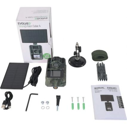 Evolveo - StrongVision Solar A, caméra de surveillance animalière avec panneau solaire