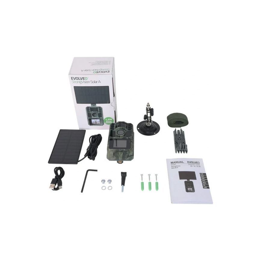 Evolveo - StrongVision Solar A, caméra de surveillance animalière avec panneau solaire