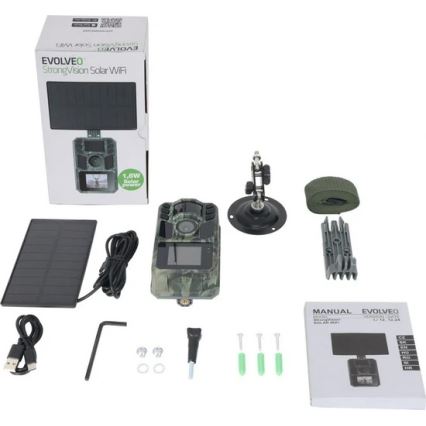 Evolveo - StrongVision Solar Wi-Fi, fototrappola con Wi‑Fi e pannello solare integrato