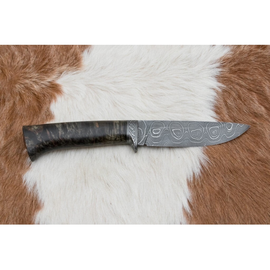 Exklusives Damastmesser 12,7 cm Ahorn/Achat