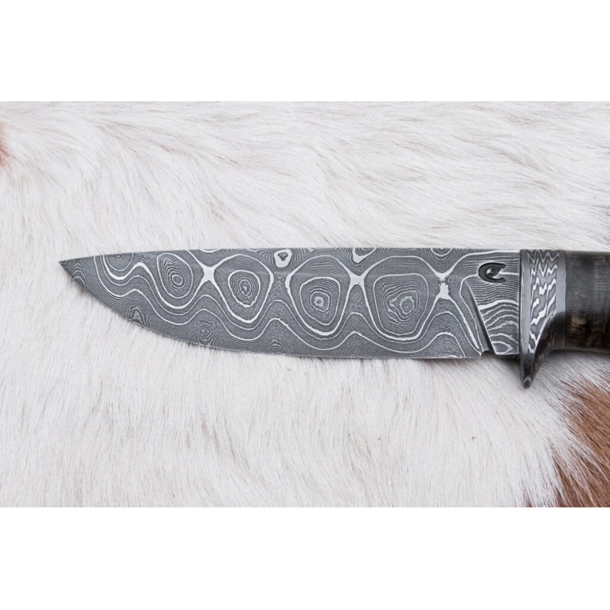 Exklusives Damastmesser 12,7 cm Ahorn/Achat