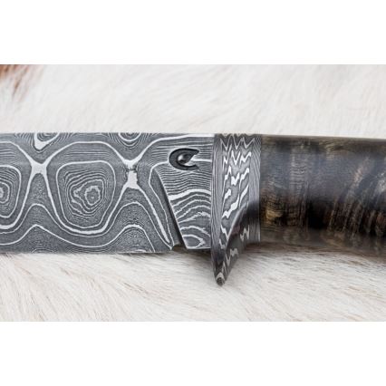 Exklusives Damastmesser 12,7 cm Ahorn/Achat