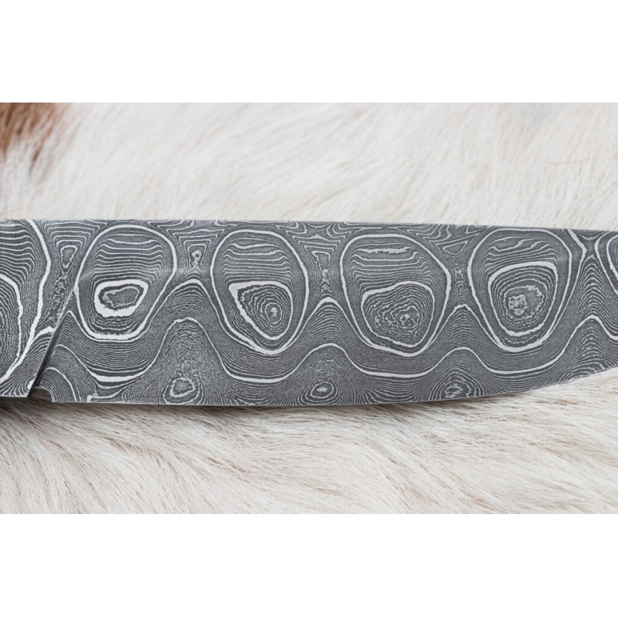 Exklusives Damastmesser 12,7 cm Ahorn/Achat