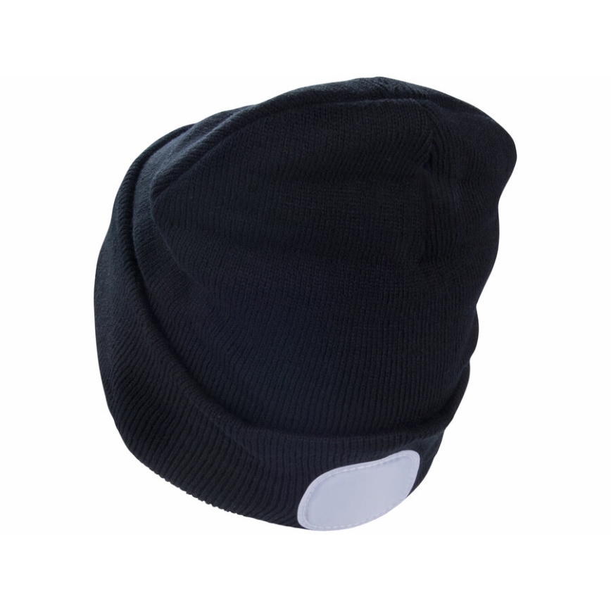 Extol - Bonnet avec lampe frontale, batterie 300 mAh rechargeable par USB, noir, taille unique