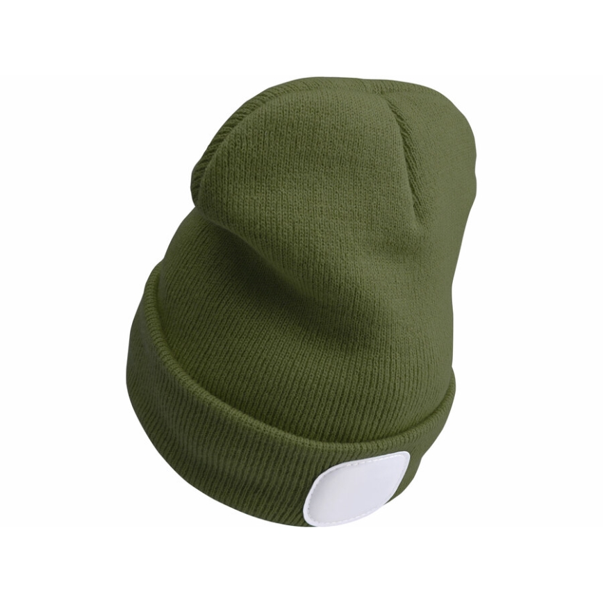 Extol - Cappello con lampada frontale e ricarica USB 300 mAh verde taglia UNI