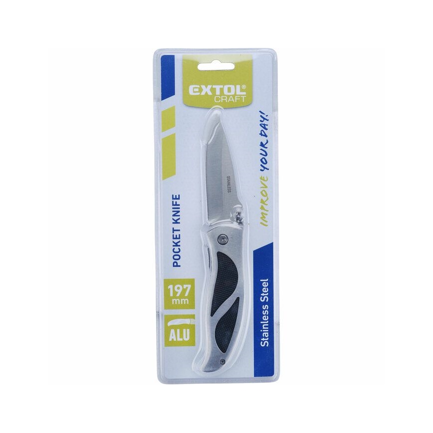 Extol - Coltello chiudibile in acciaio inox 197 mm