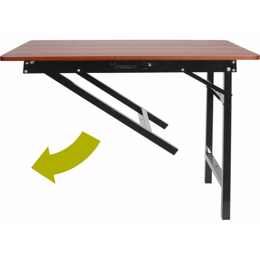 Extol - Klappbarer Arbeitstisch 100x60 cm braun/schwarz