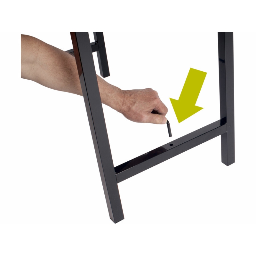 Extol - Klappbarer Arbeitstisch 100x60 cm braun/schwarz