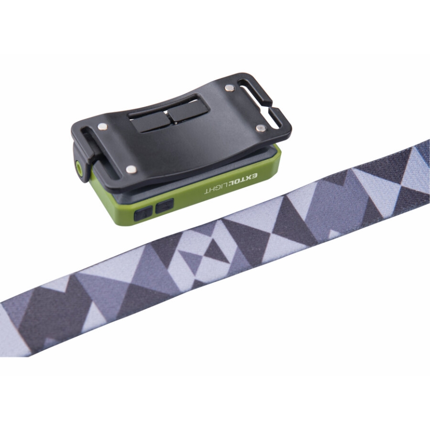Extol - Lampada frontale a LED LED/500 mAh/3,7V IPX4