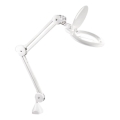 Extol - LED-dimmbare Schreibtischlampe mit Lupe LED/10W/230V weiß