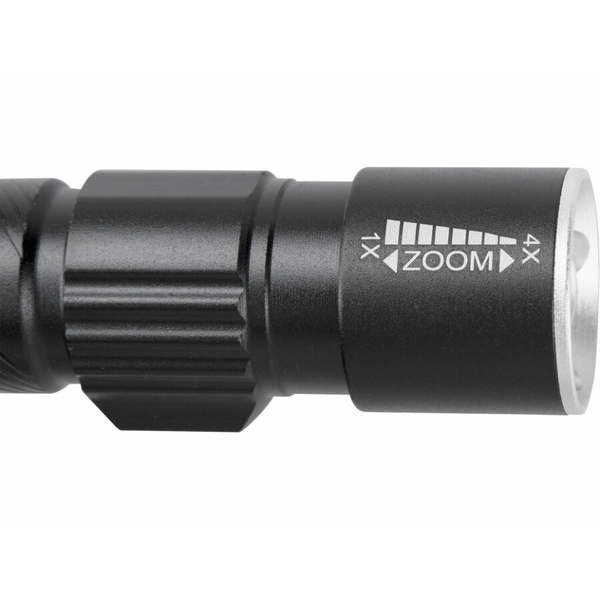 Extol - LED-Taschenlampe LED/3W/450 mAh/3,7V schwarz