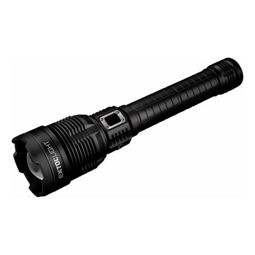 Extol - LED Torcia elettrica ricaricabile dimmerabile con power bank LED/60W/10000 mAh 8000 lm IPX4 nero
